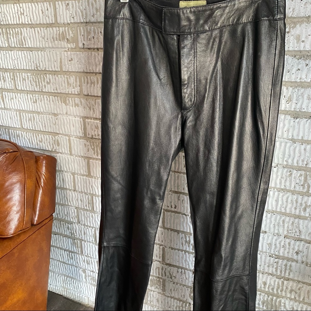 Black Leather Pants Sz 8